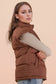 High Neck Casual Comfy Puffer Vest