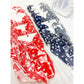 Blue and Red Star Long Tail Bow Hair Clip Set
