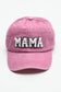 WASHED SHERPA MAMA BASEBALL CAP 40HW701
