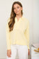 EXPOSED SEAM LONG SLEEVE TEXTURED KNIT POLO