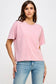 Blank Mineral Washed Long Cropped T-Shirt
