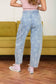 DANDELION WASHED DENIM DRAWSTRING DETAIL JEANS