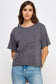 Blank Mineral Washed Long Cropped T-Shirt