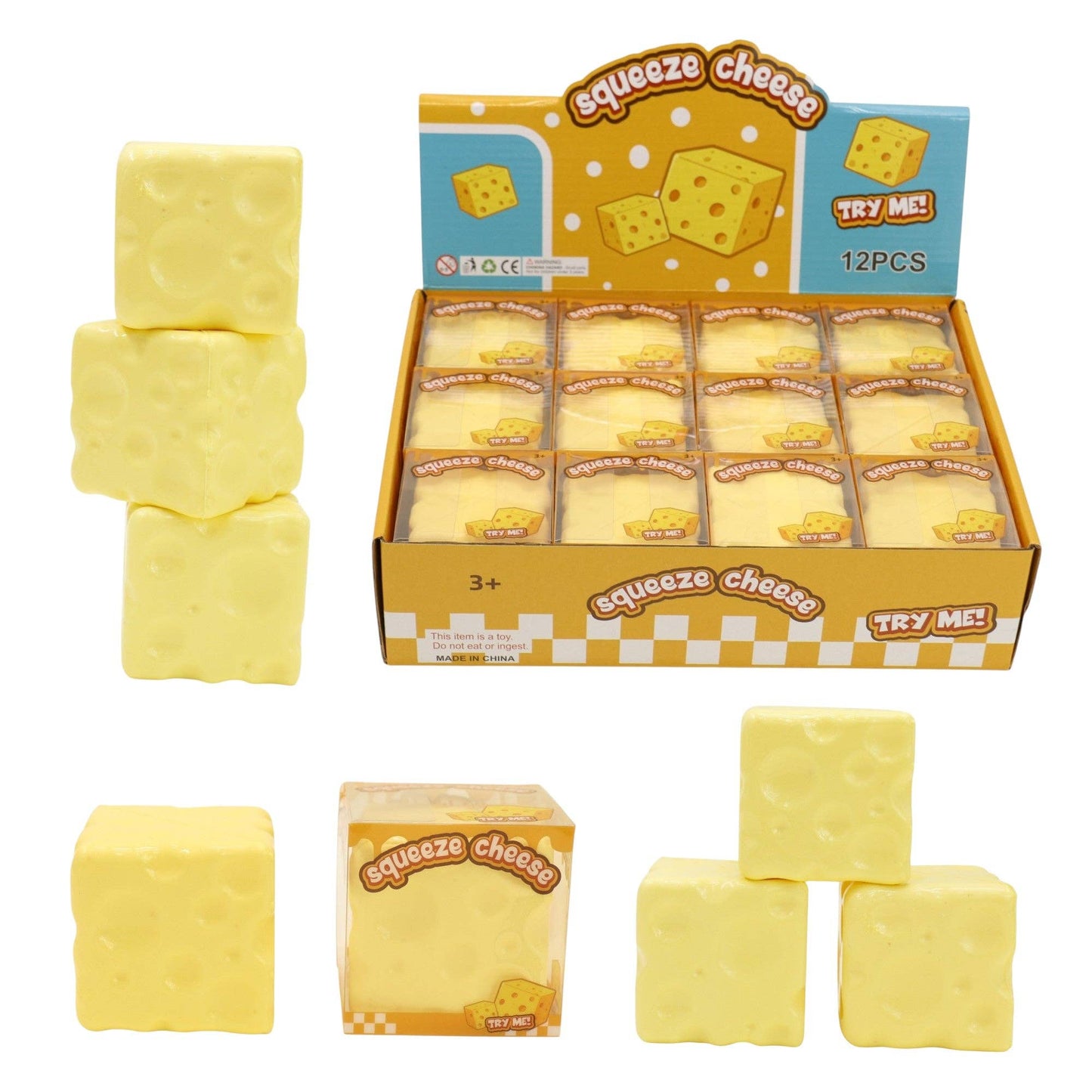 Squishy Cheese Toy TR6507-2 (12PC)