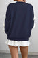 CWTBLL4035_RED BOW CREWNECK CHRISTMAS SWEATSHIRT