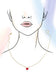 18K STAINLESS STEEL TARNISH FREE HEART NECKLACE | 40NK9569