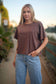 Blank Mineral Washed Long Cropped T-Shirt