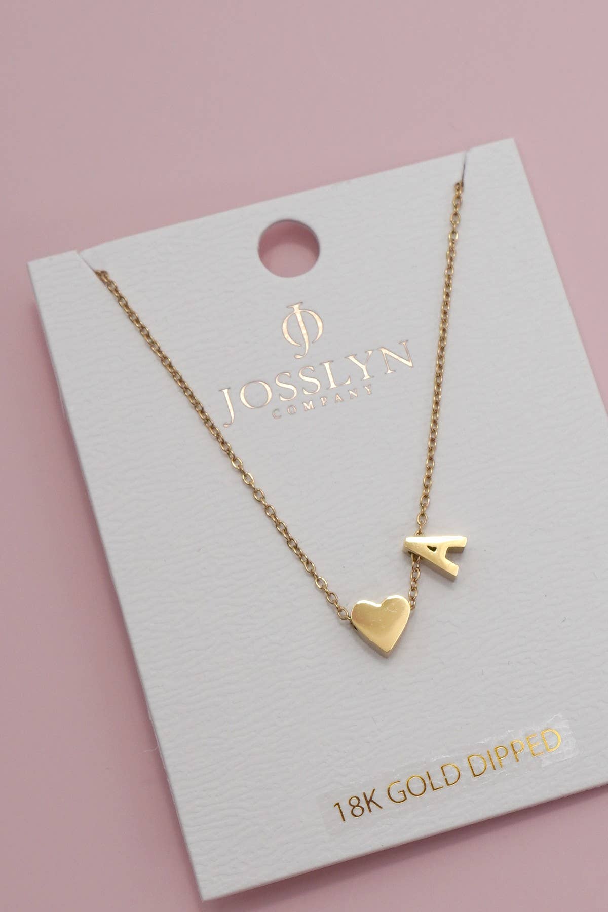18K STAINLESS STEEL TARNISH FREE INITIAL NECKLACE | 40NK9440