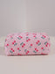 STRAWBERRY WESTERN BOW MAKEUP COSMETIC POUCH BAG | 40P544