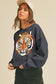 Wild Tiger Short Cropped Long Sleeve Sweatshirt