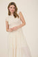 SMOCKED TIERED MIDI DRESS