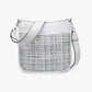 M1977TWD Chloe Tweed Crossbody w/ Guitar Strap