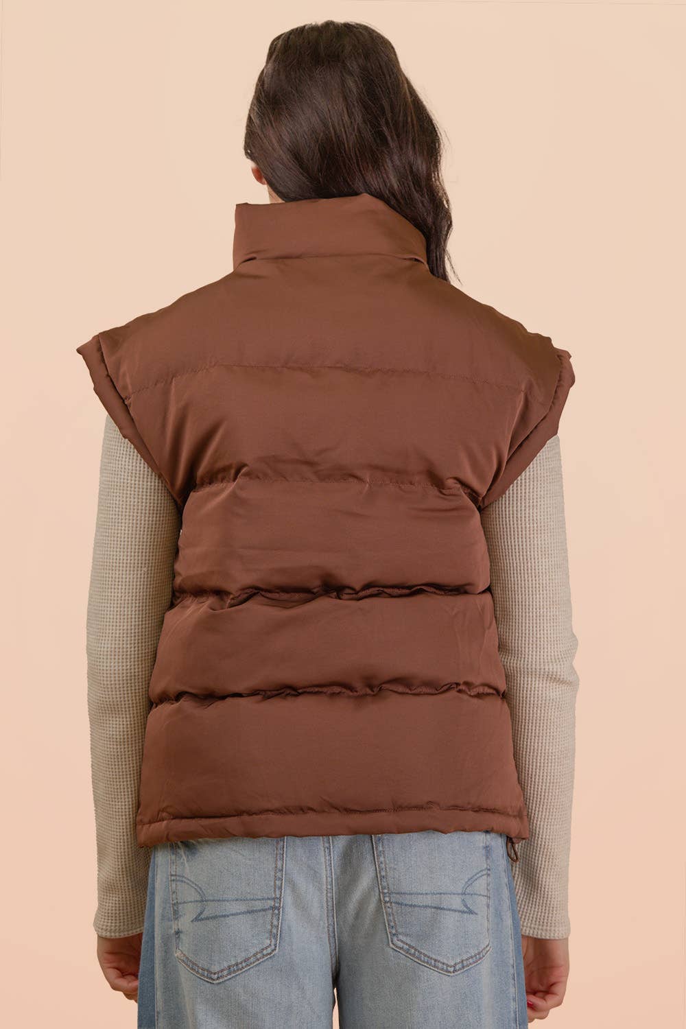 High Neck Casual Comfy Puffer Vest