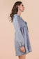 Washed Chambray Collared Mini Dress