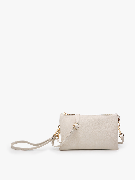 M013 Riley Monogrammable 3 Compartment Crossbody/Wristlet
