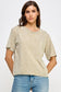 Blank Mineral Washed Long Cropped T-Shirt