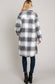Long Soft Flannel Collared Shacket