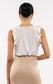 Folded Ruffle Sleeveless Top