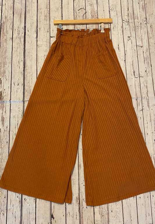 Camel Wide Leg Pants