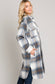 Long Soft Flannel Collared Shacket
