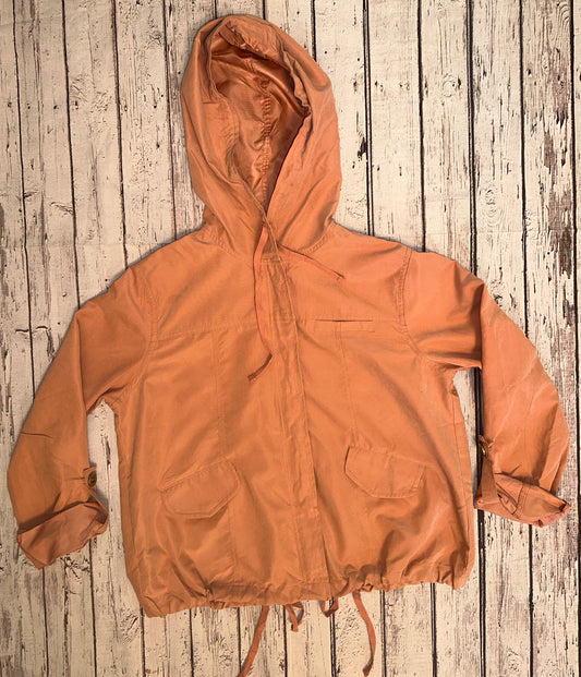 Light Sienna Snap Button Zip Up Jacket