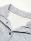 Half Buttoned Collared Neck Sweatshirt with Pocket