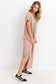 Tie Dye French Terry Open Back Midi Dress