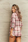 Plaid Button Down Shirt Jacket
