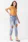 Lovervet Full Size Amari Destroyed High Rise Crop Straight Jeans