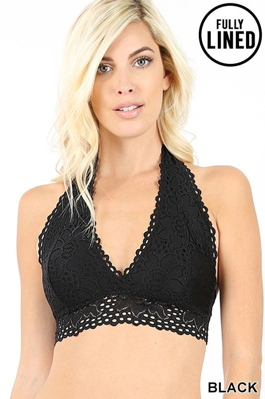 Lace Halter Bralette