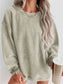 Round Neck Dropped Shoulder Sweatshirt