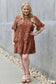 Jade By Jane Sweet & Playful Full Size Ruffle Sleeve Mini Dress