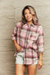 Plaid Button Down Shirt Jacket