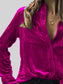 Button Up Collared Shirt with Breast Pockets