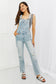 Judy Blue Melina Full Size Distressed Straight Leg Overalls