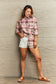 Plaid Button Down Shirt Jacket