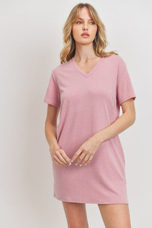 Pink T-Shirt Dress