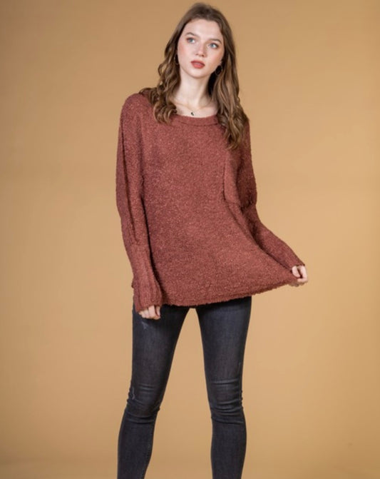 Dolman Sleeve Oversized Cozy Sweater