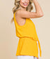 Yellow Knot Detail Top