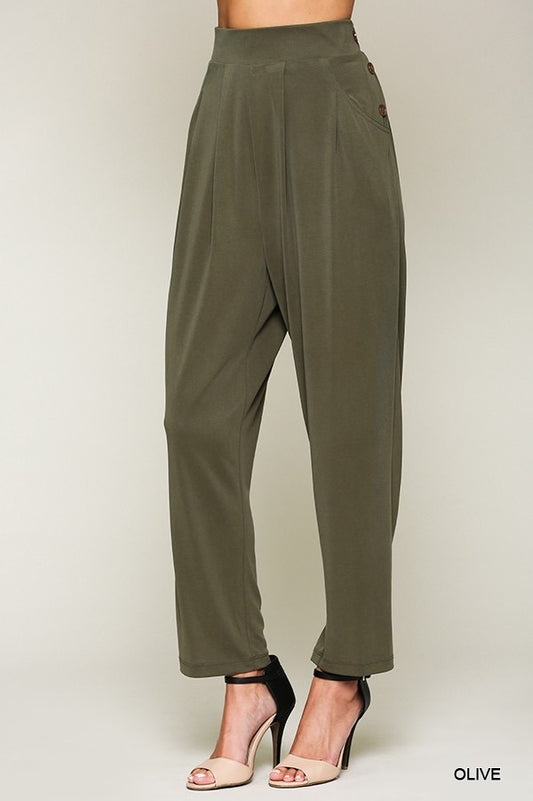 Side Button Pants