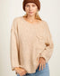 Loose Fit Raw Seamed Sweater