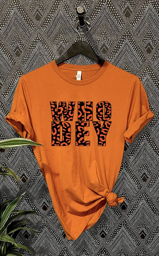 Orange Who Dey Tee