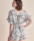Cream Woven Flutter Tie-Back Romper