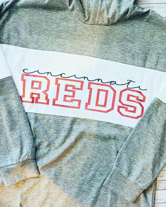 The Shine Creation - Cincinnati Reds Grey Swipe