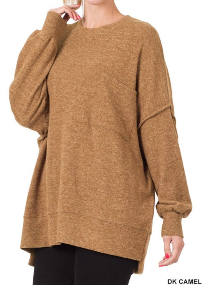 Drop Shoulder Oversized Sweater