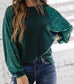 Sequin Puff Sleeve Top