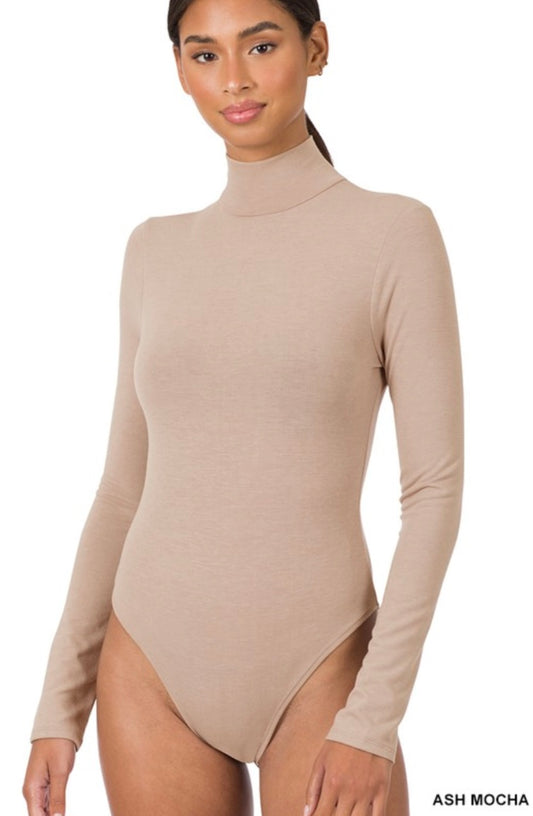 Mock Neck Long Sleeve Bodysuit