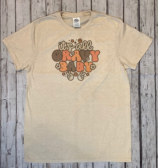 The Shine Creation- It’s all Gravy Baby Tan Tee