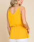 Yellow Knot Detail Top