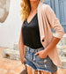Taupe One Button Blazer